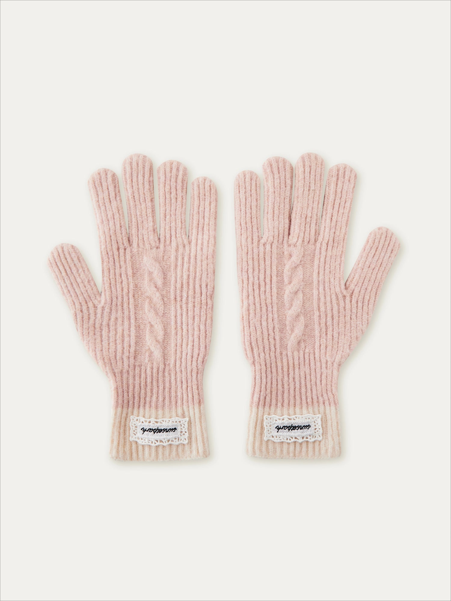 Knit Texture Wool Gloves