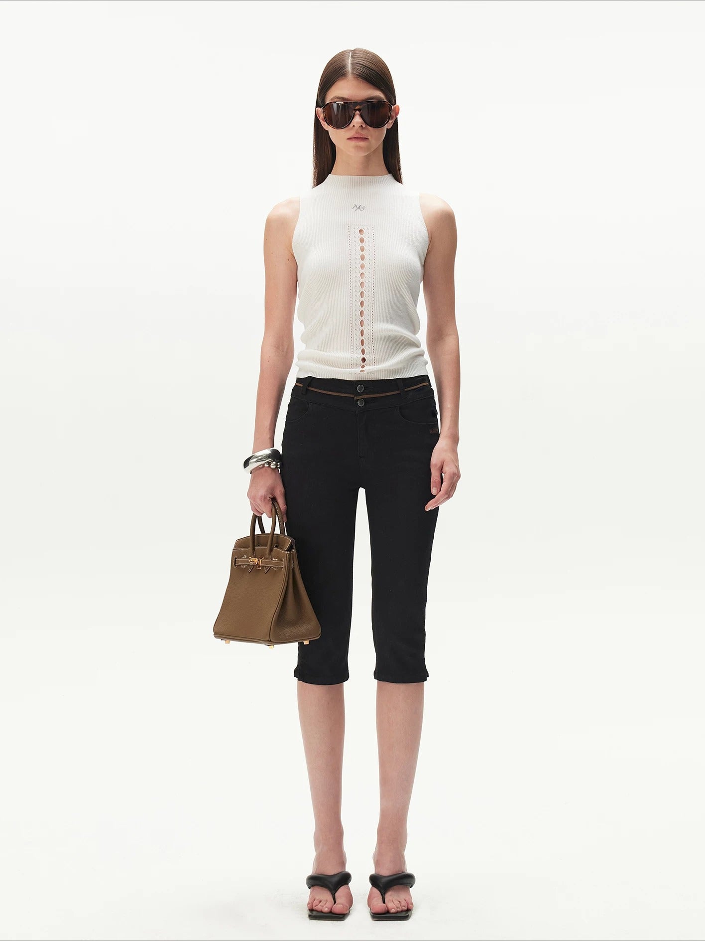 Ribbed Wool Knit Tank