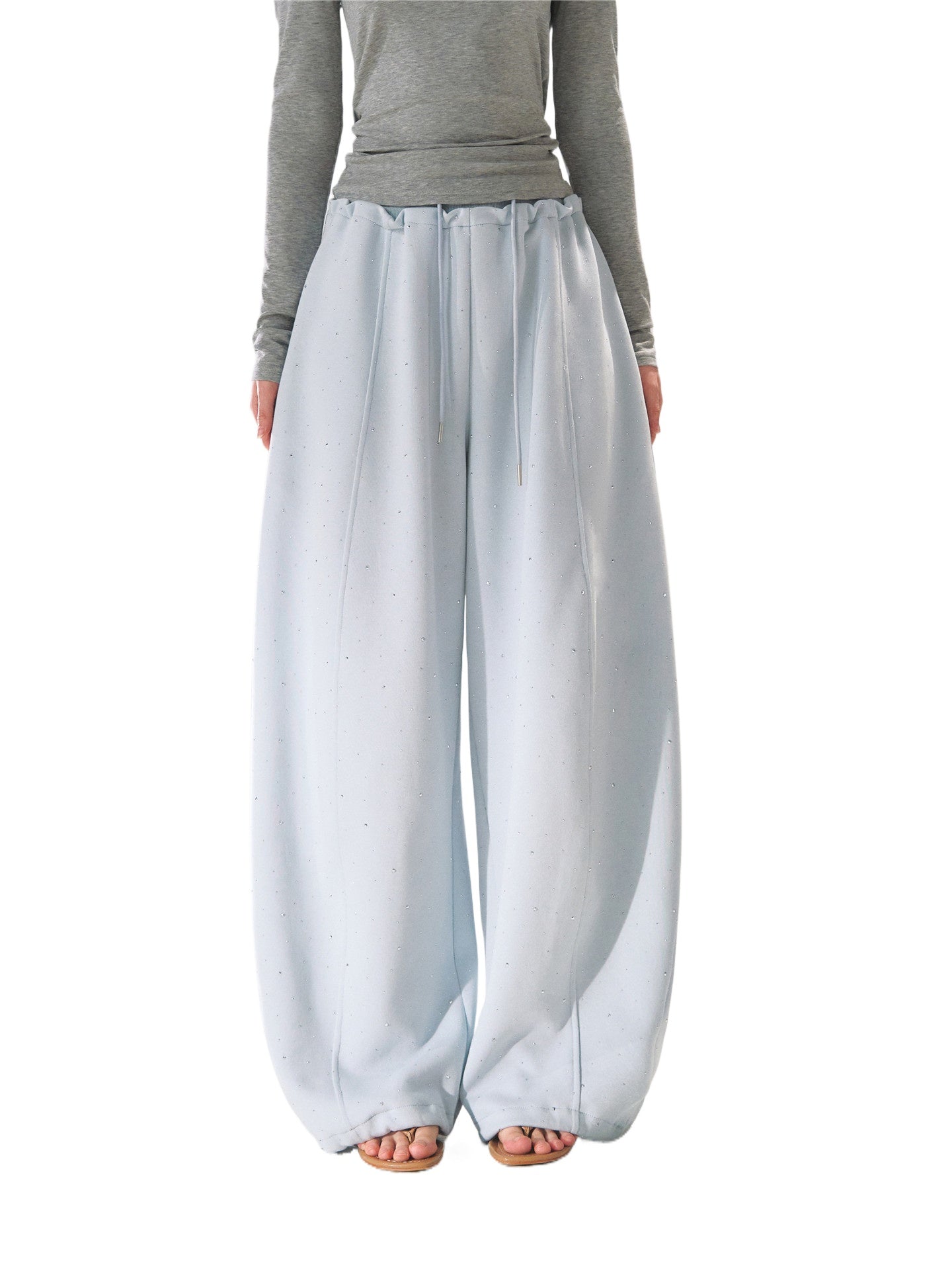 Crystal Drawstring Sweatpants