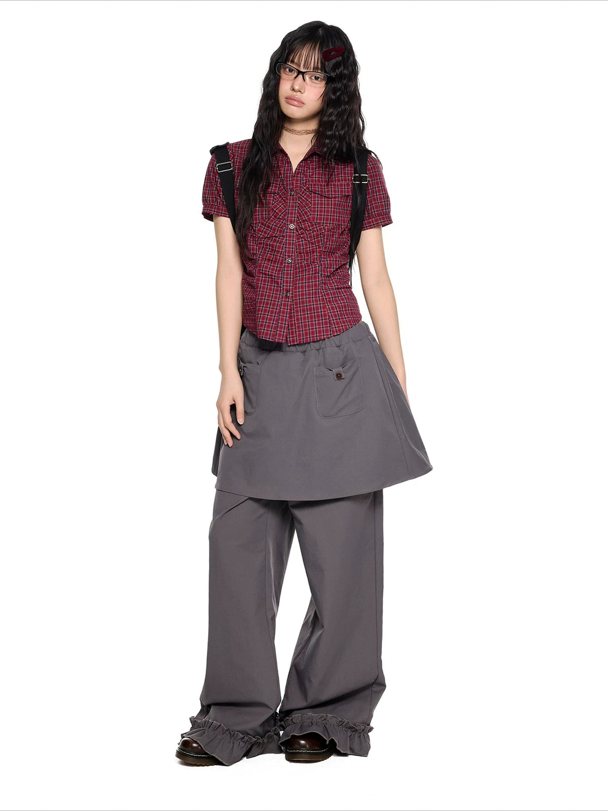 Ruched Puff Sleeve Shirt