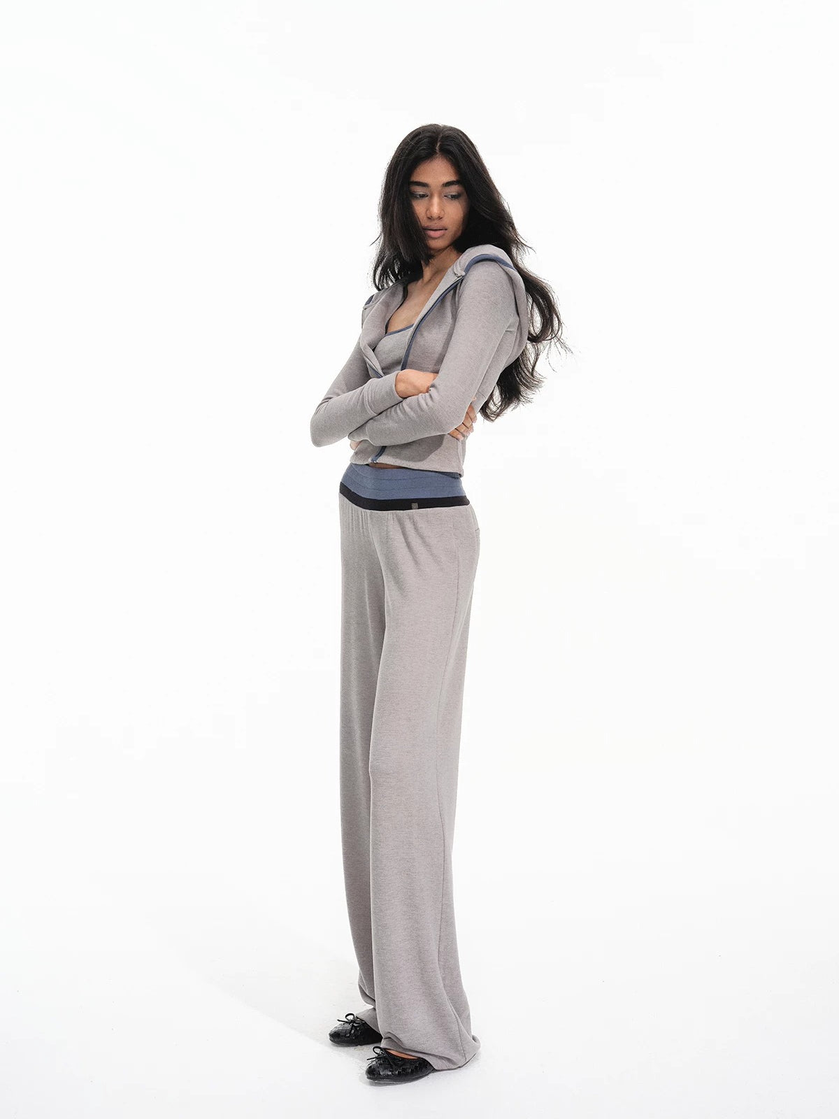 Contrast Hooded Lounge Set
