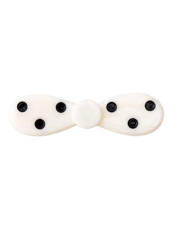 Polka-Dot Bow Hair Clip