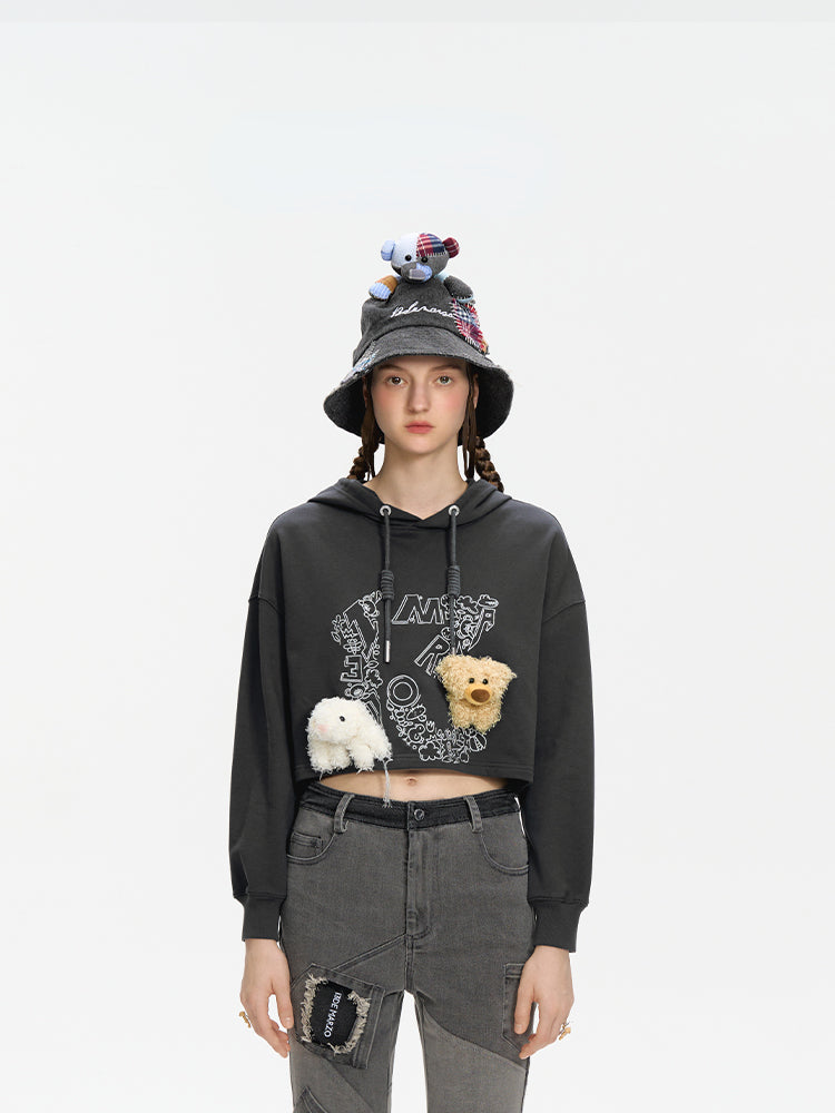 Embroidery Logo Pattern Hoodie