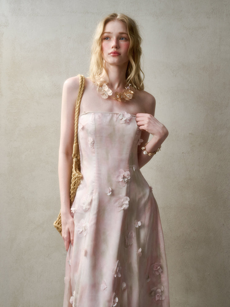 Romantic Moments in Pastel Island Long and Short Dress