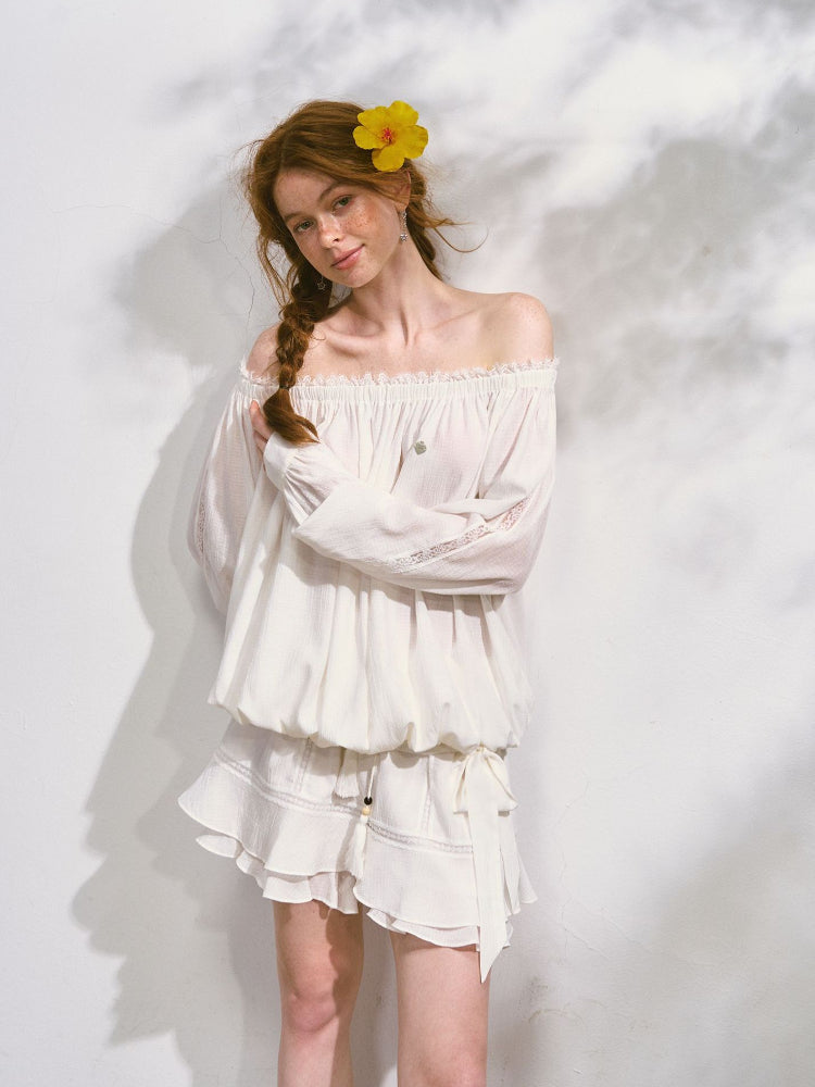 Cool and Relaxing Sun-protection Cover-up & Skort Set