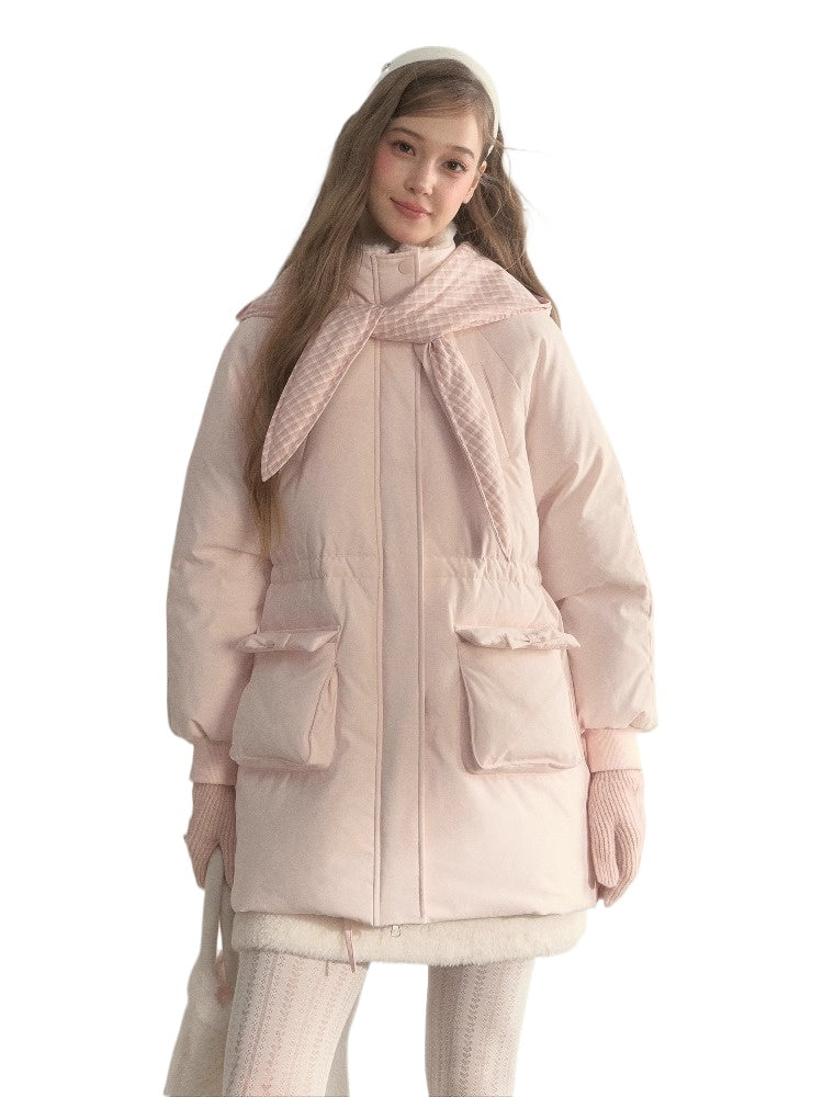 Scarf Hood Down Coat