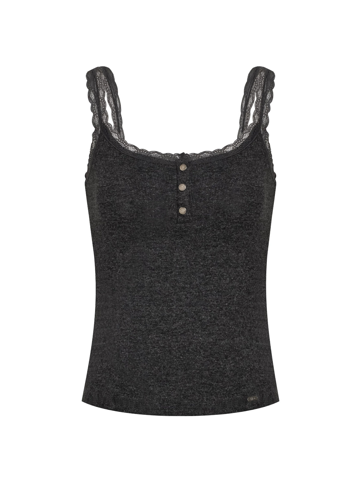 Brushed Cotton Lace Trim Camisole