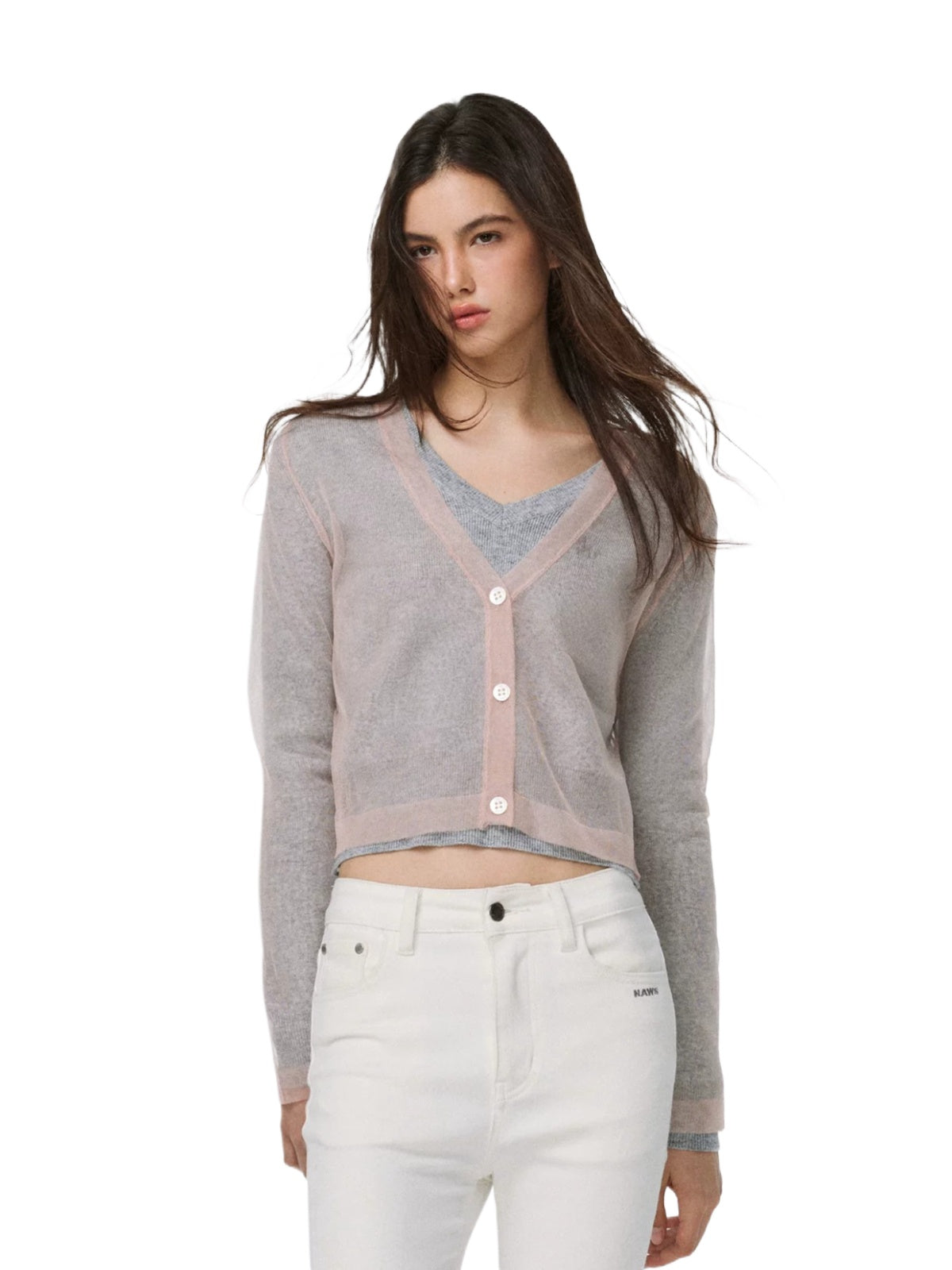 Layered Wool Blend Cardigan Set