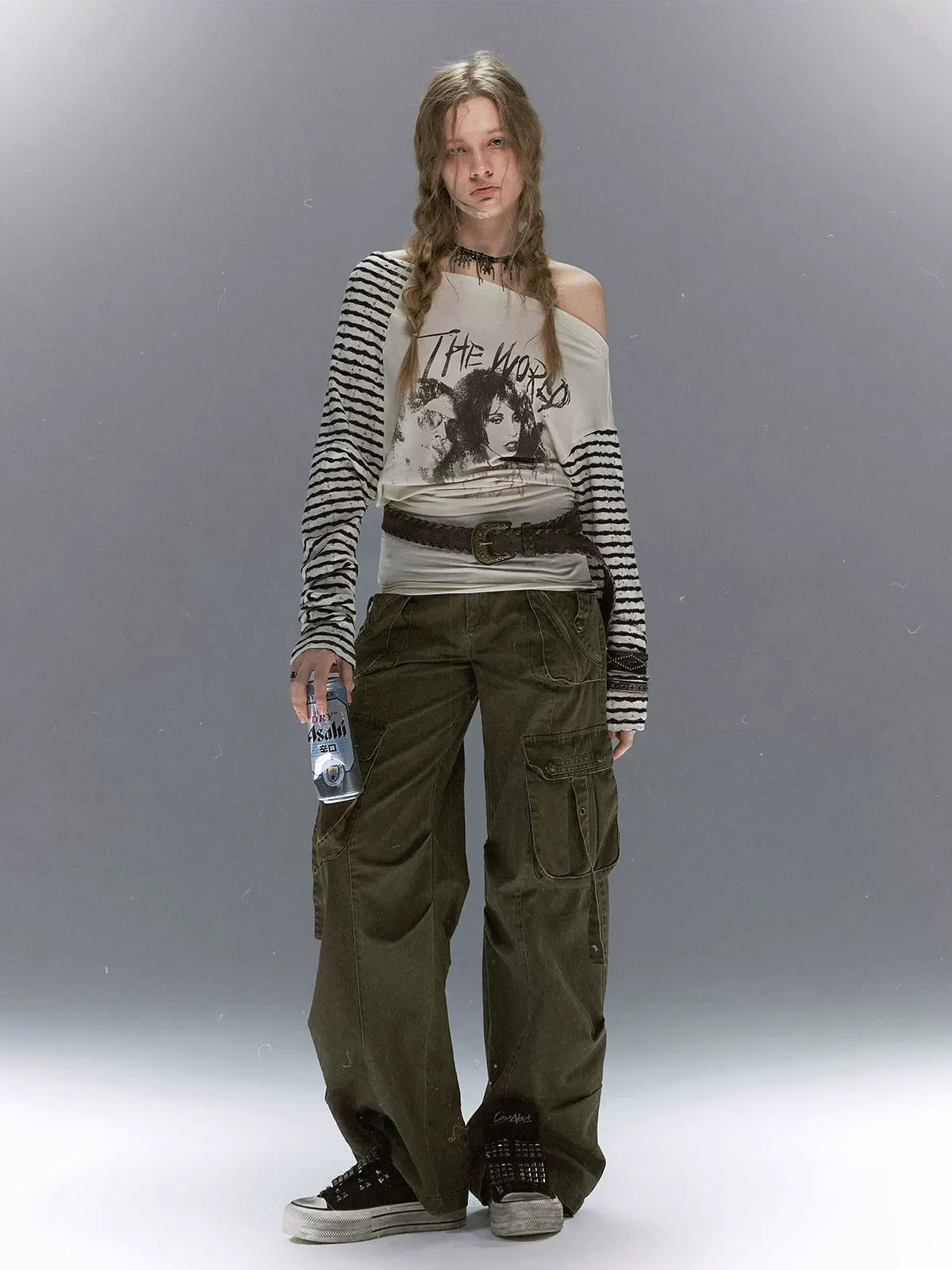 Vintage Military Cargo Straight Pants