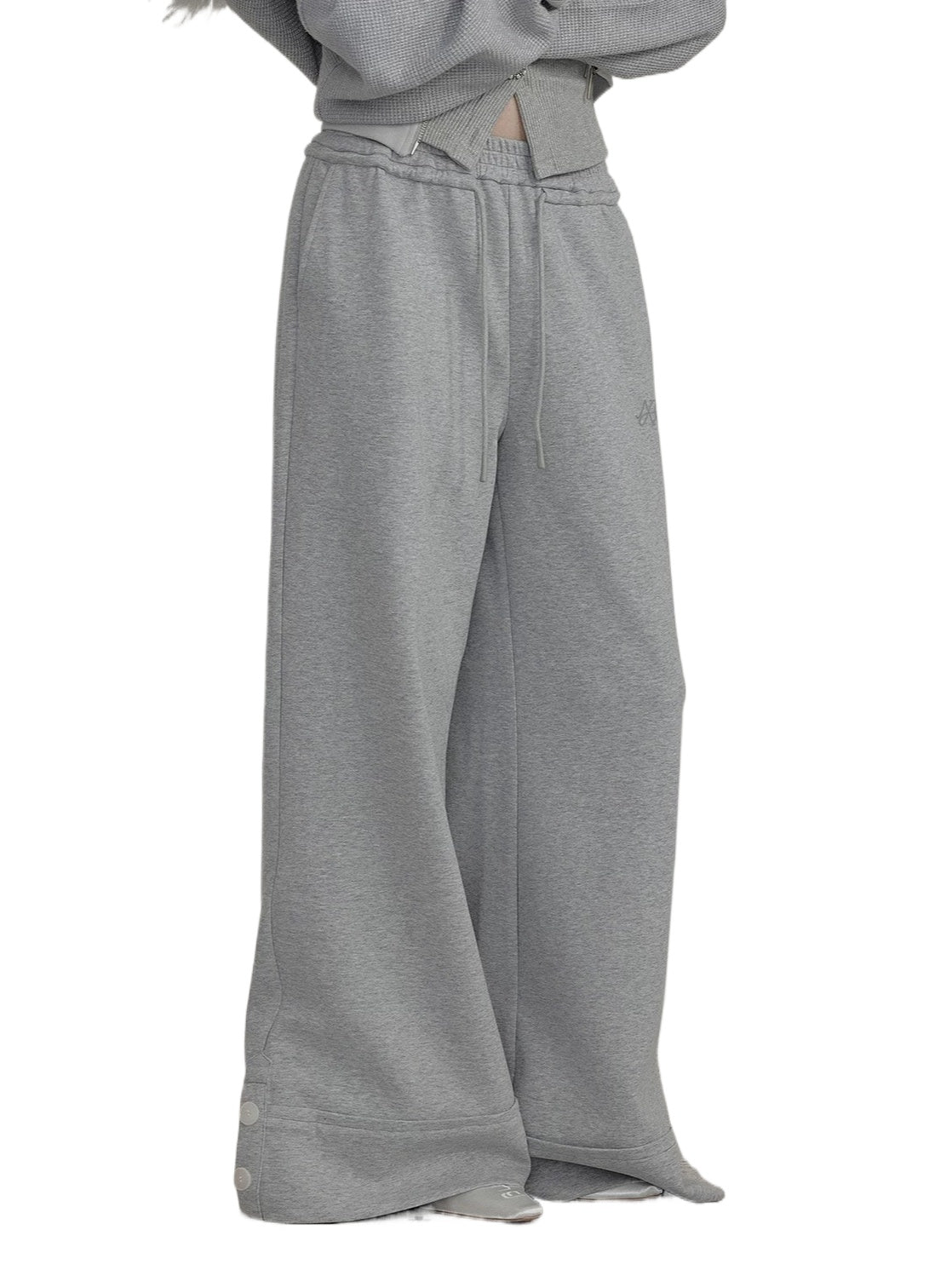Gray Straight Sweatpants