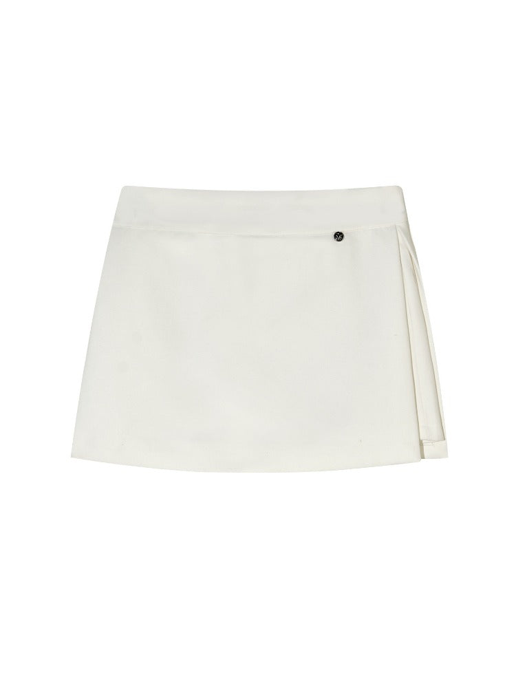 Side Slit A-line Skort