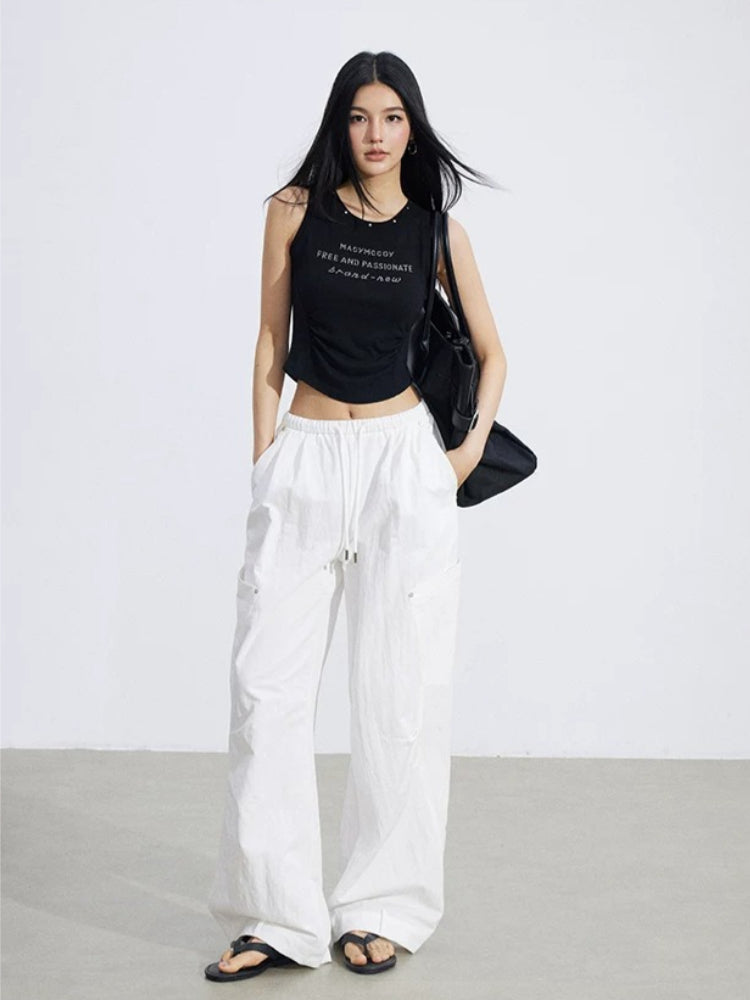 Pleated Utility Pants