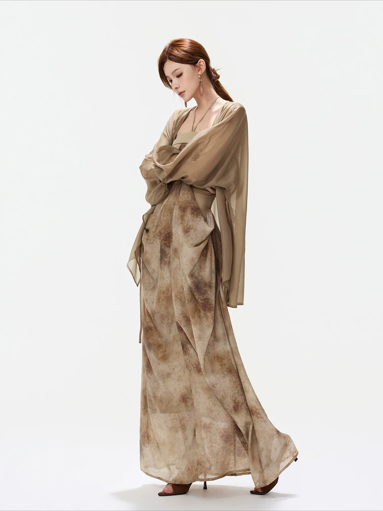 Sheer Wrap Chiffon Shirt