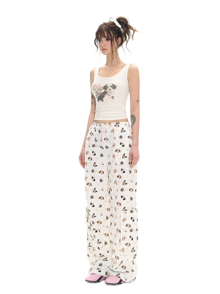 White Sweet-Spicy U-Neck Slim Tank