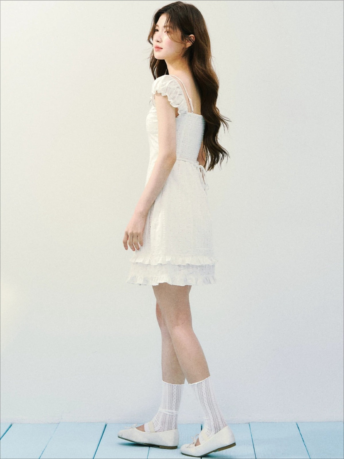 Floral Square Neck Dress