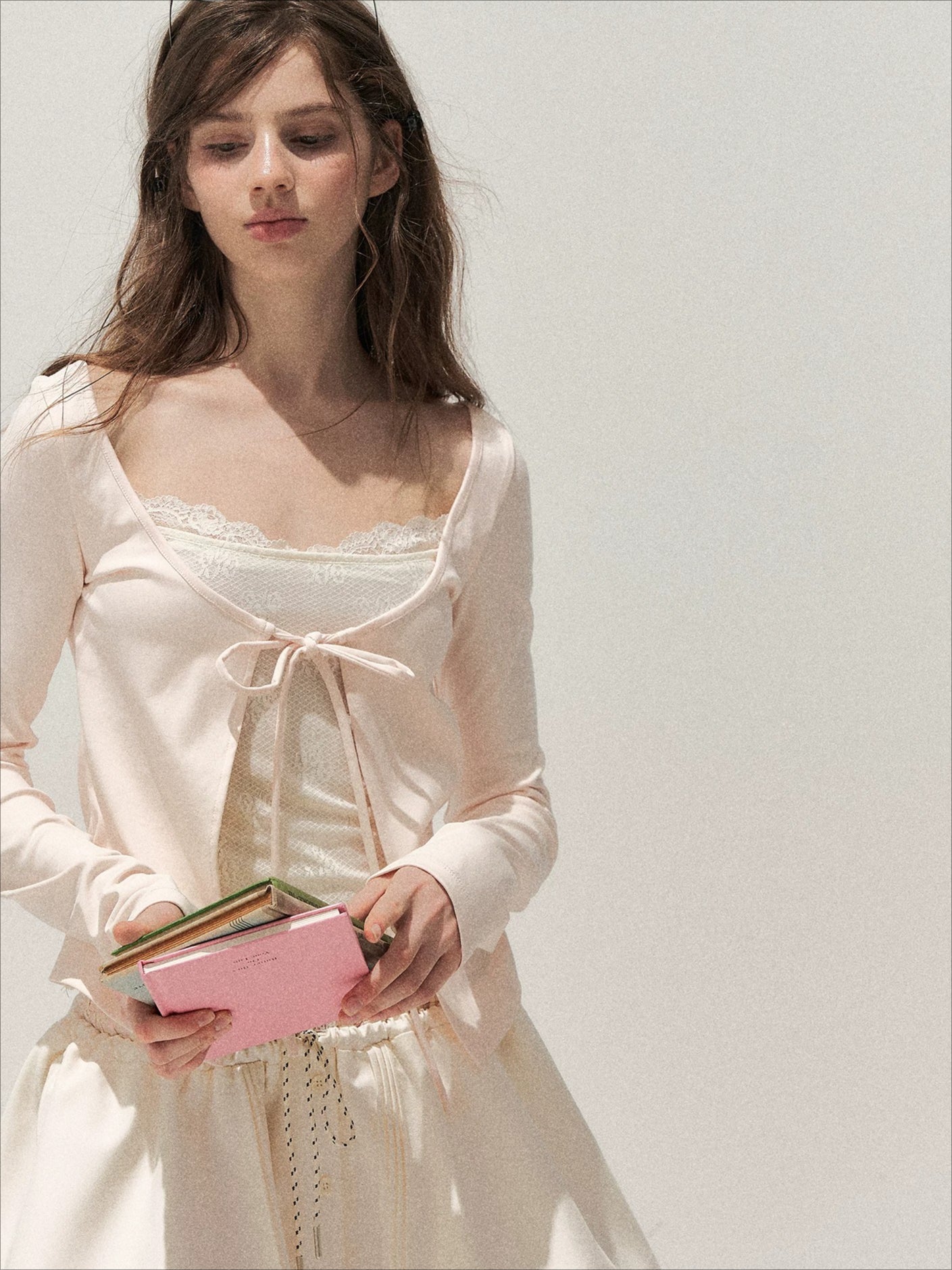 Lace Layered Tie Top