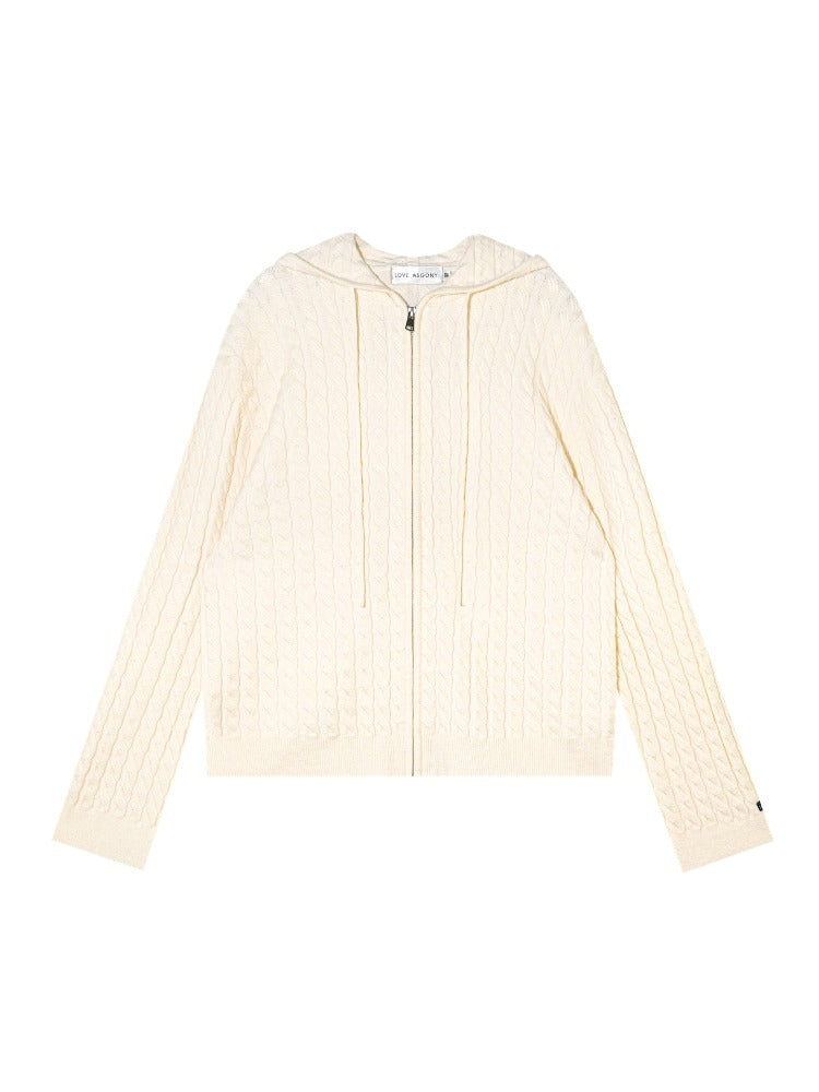 Cable Zip Hoodie Pants Set