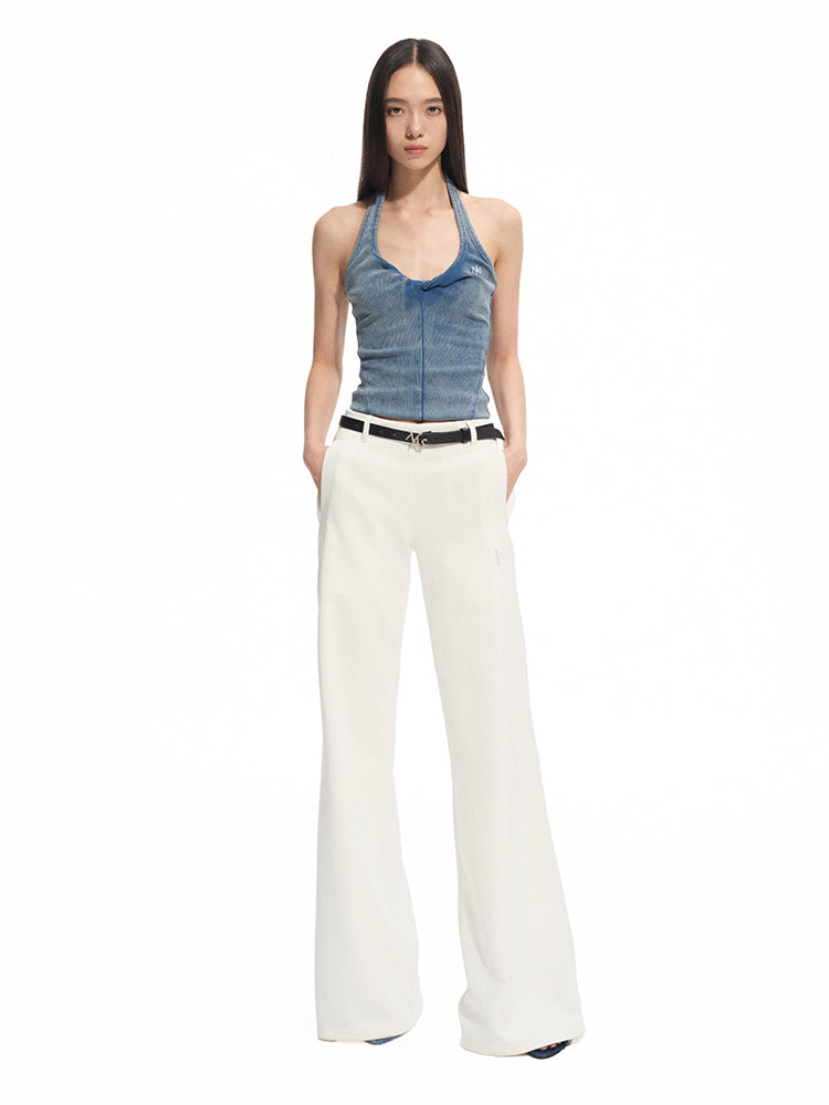 Denim-like Retro U-Neck Halter Camisole