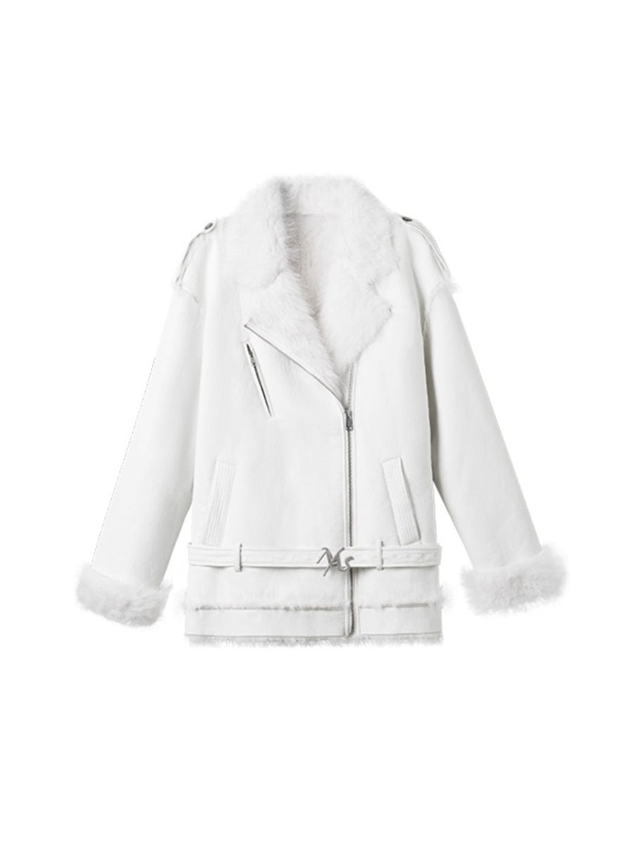 Polar Eco Faux Leather Fur Jacket