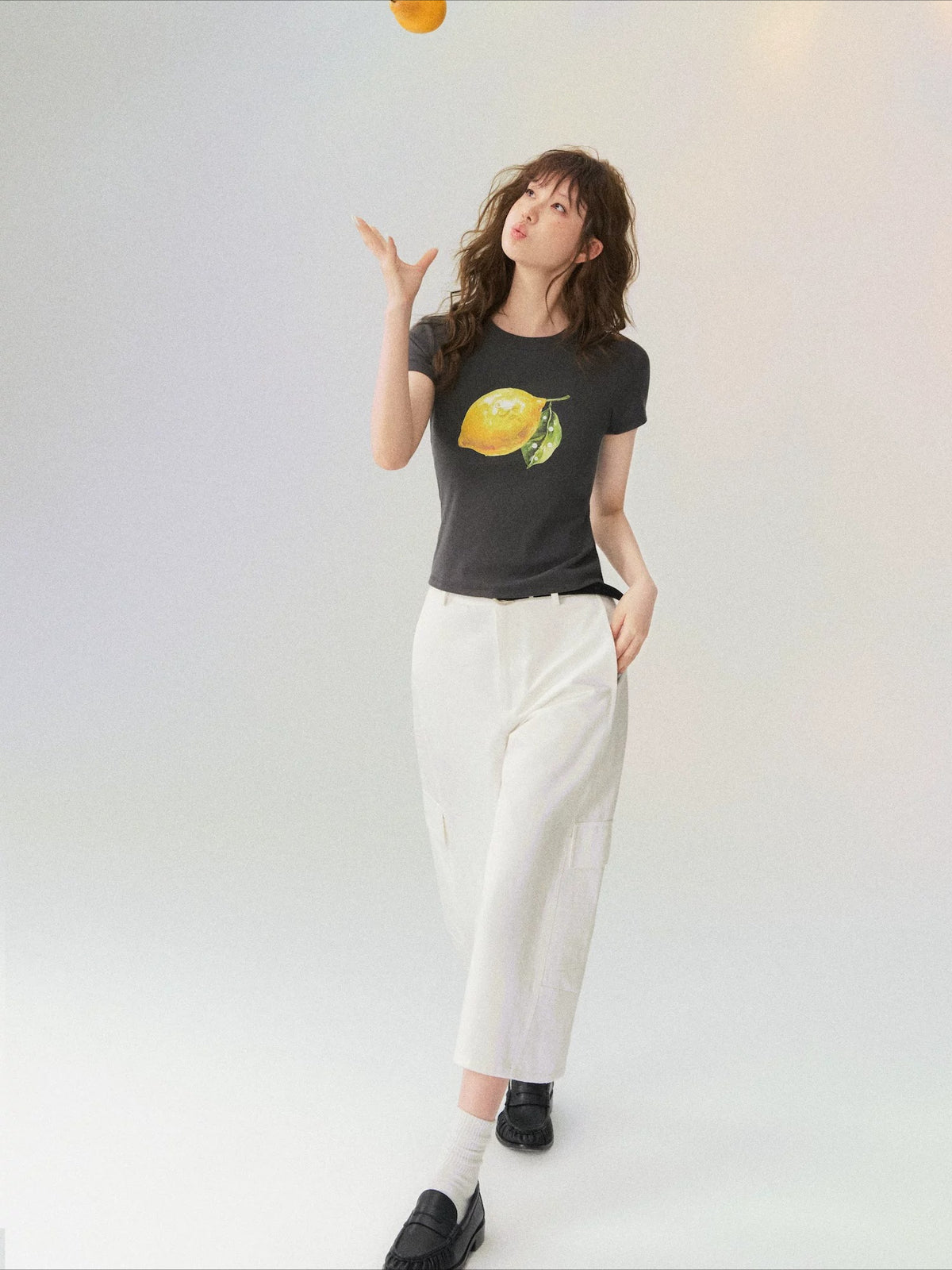 Summer Lemon Printed T-shirt