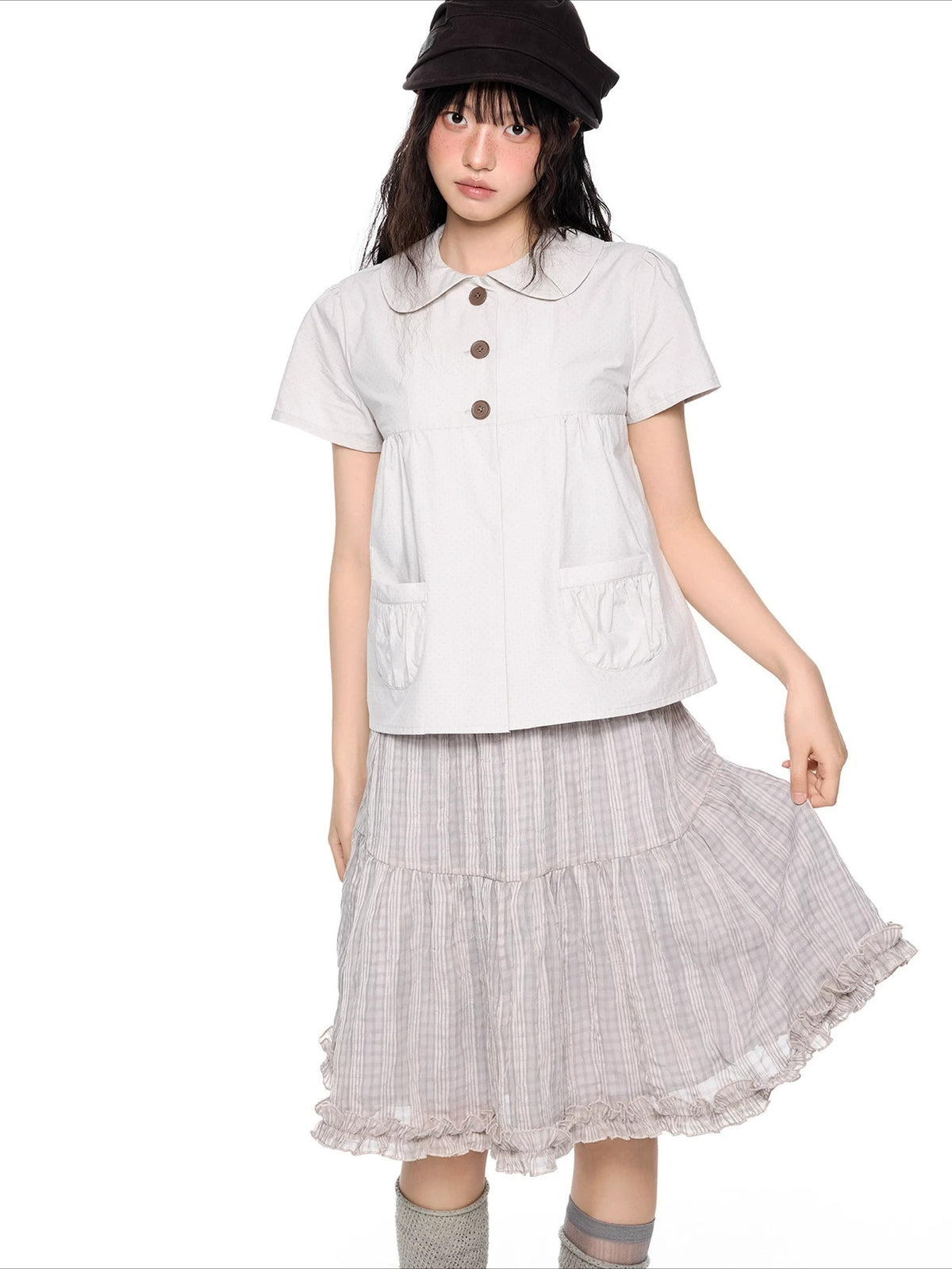 Polka Dot Peter Pan Tee
