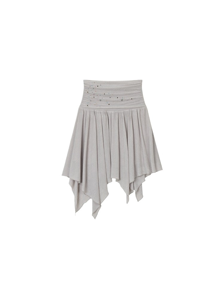 Star Beaded Ruffled Bandeau & Skirt Set