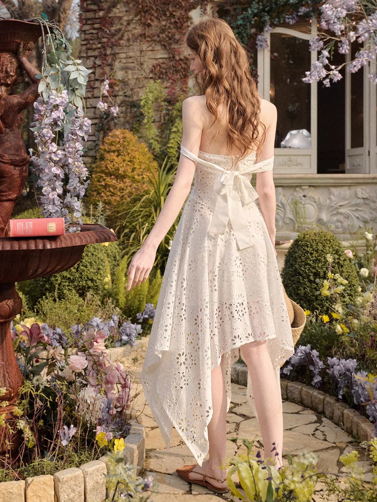 Asymmetric Hem Cotton Dress