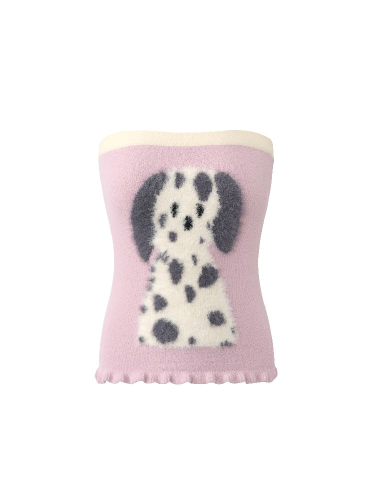 Faux Fur Dog Tube Top