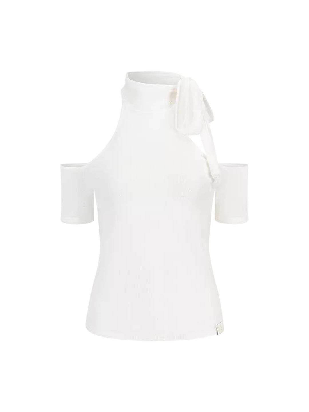 Cutout Halter Knit Top