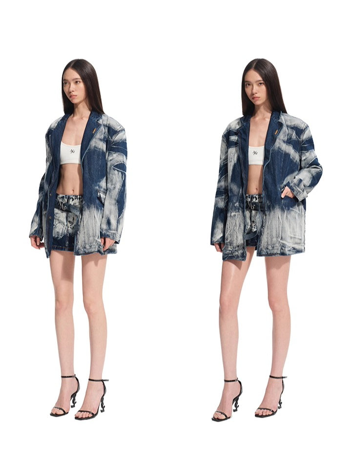 Blue Washed Denim Belt