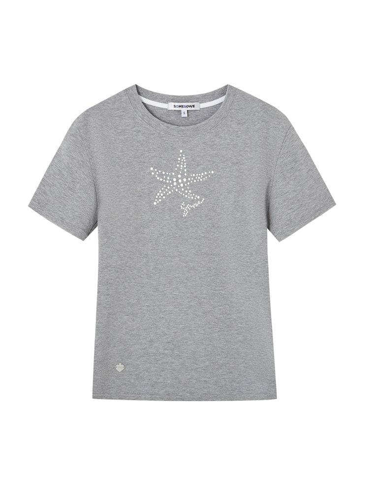 Slim-Fit Lazy Half-sleeve T-shirt