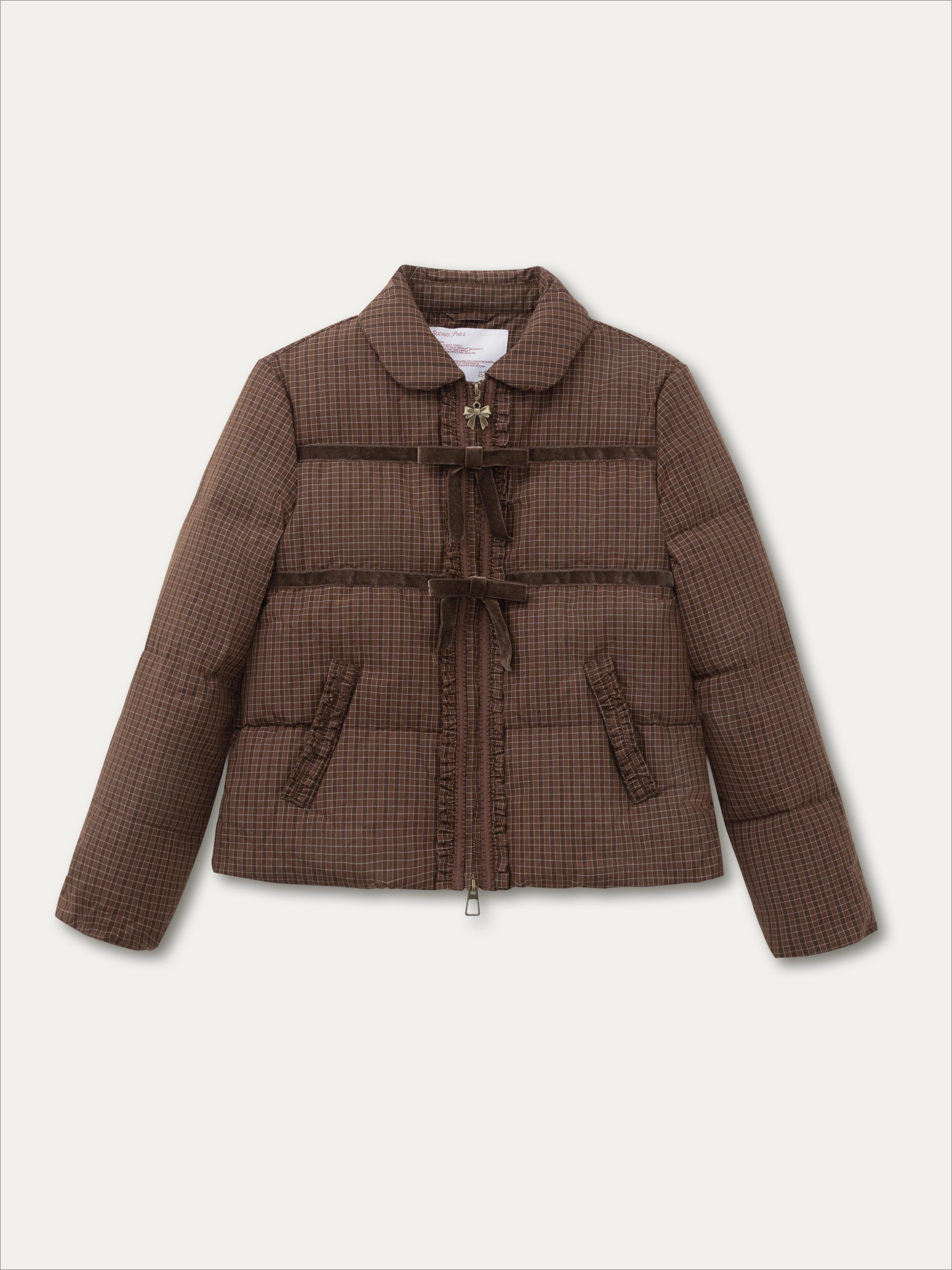 Velvet Winter Bow Down Jacket