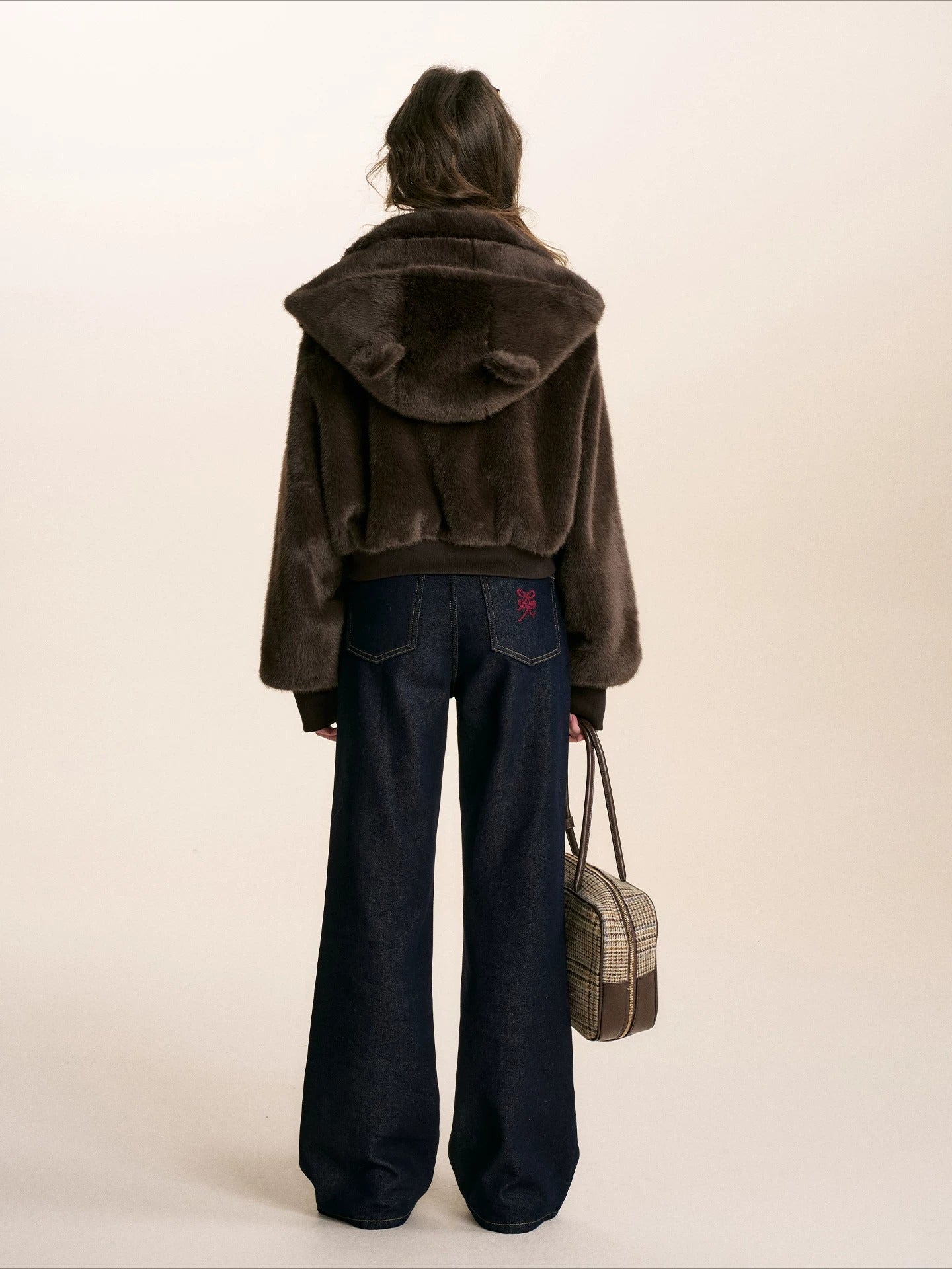 Brown Bear Hood Plush Jacket