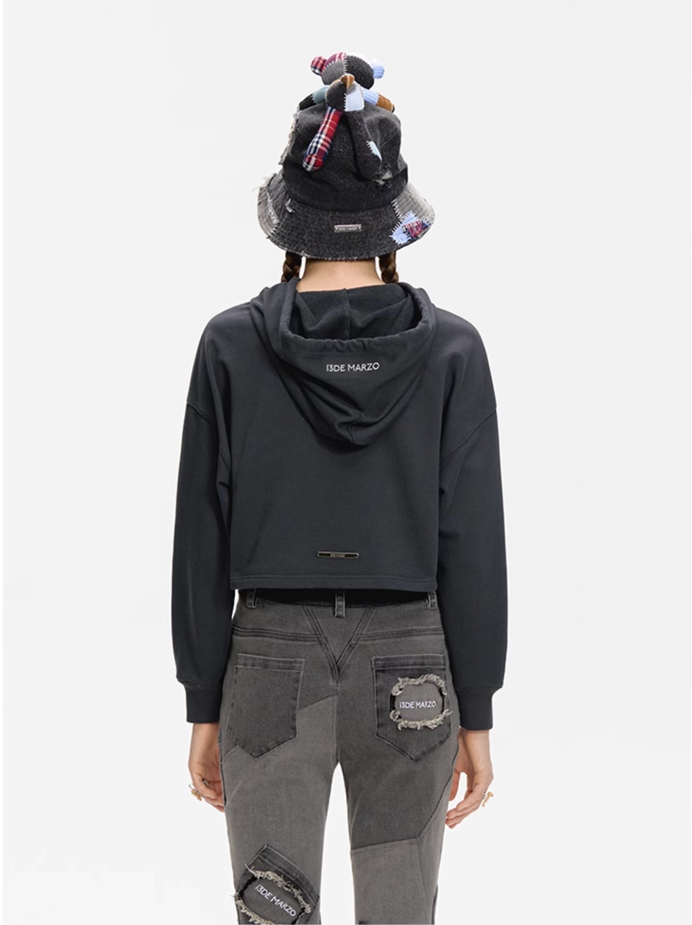 Embroidery Logo Pattern Hoodie