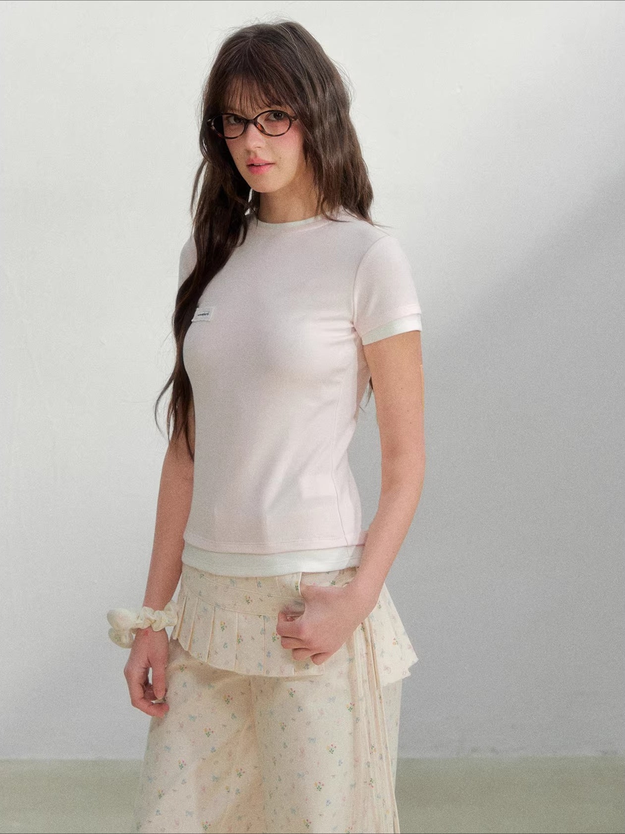 Contrast Slim Tee