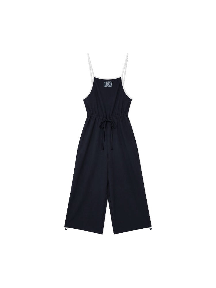 Drawstring Wide-Leg Jumpsuit