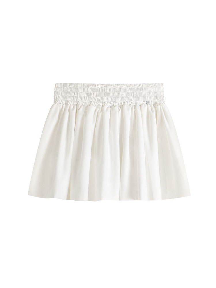Bubble Hem Mini Skirt