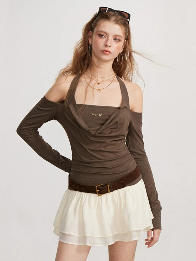 Off Shoulder Draped Top