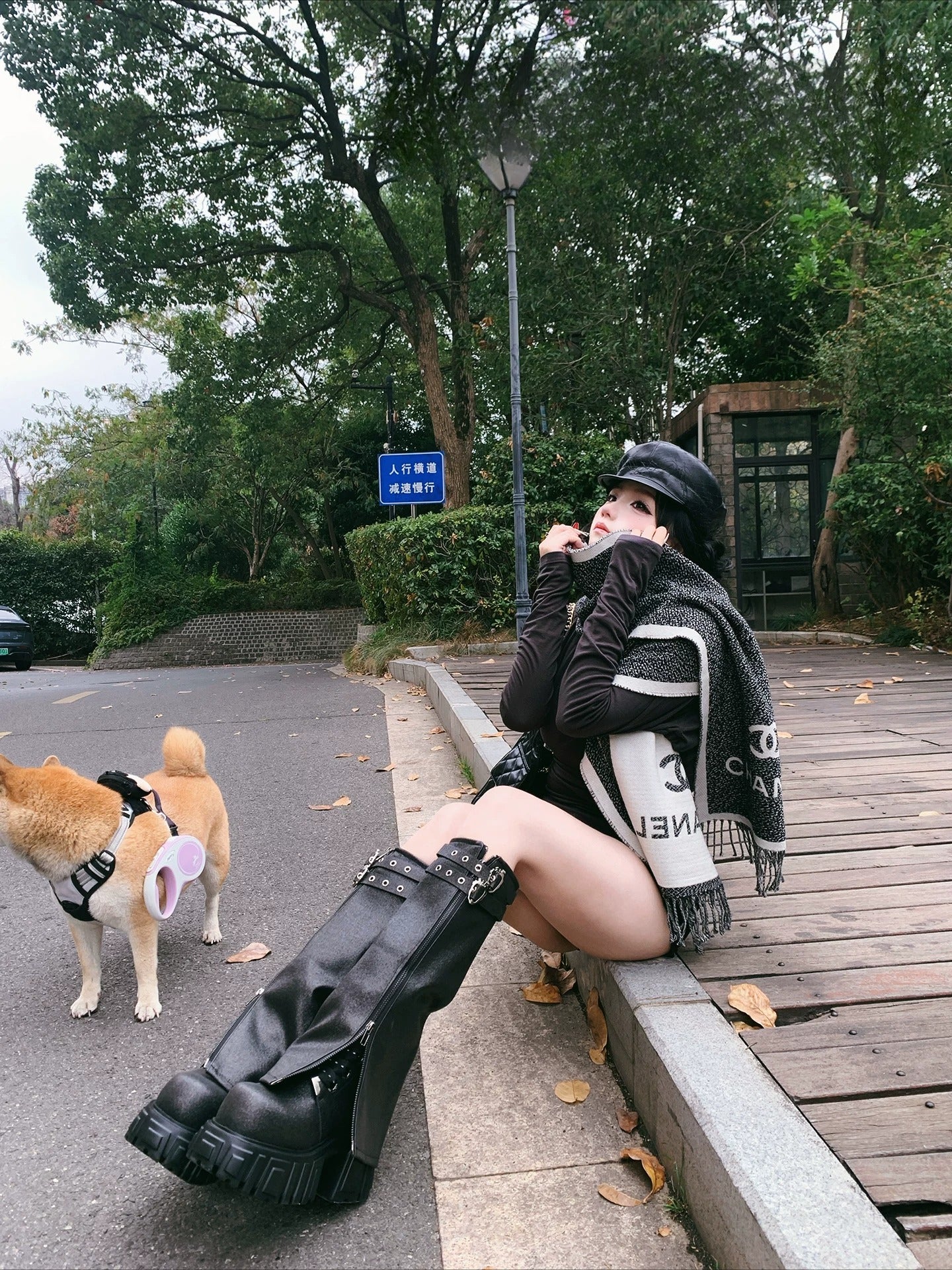 Starry Platform Boots