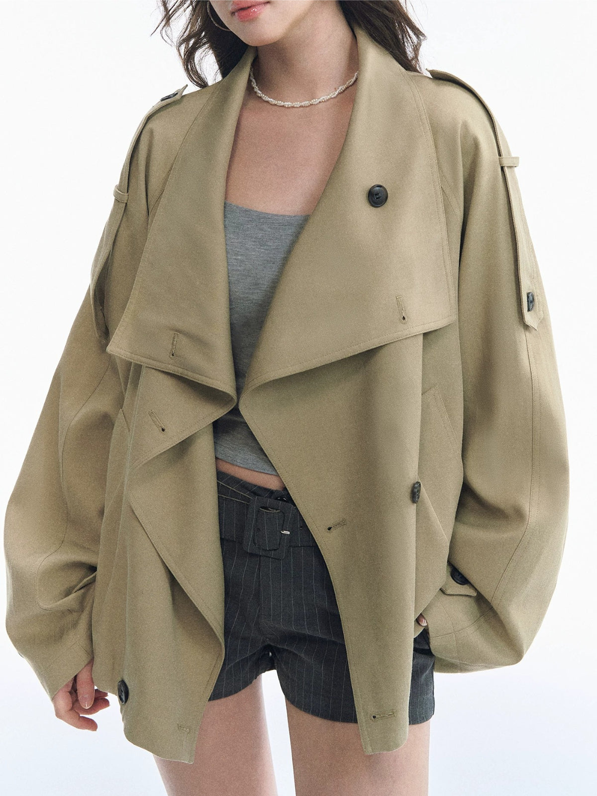 Double Breasted Short Jacket