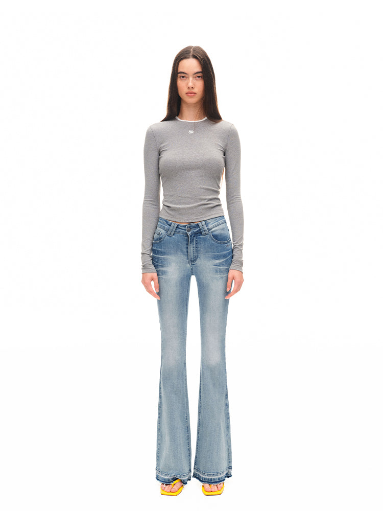 Modern Contrast-trim Regular-shoulder T-shirt