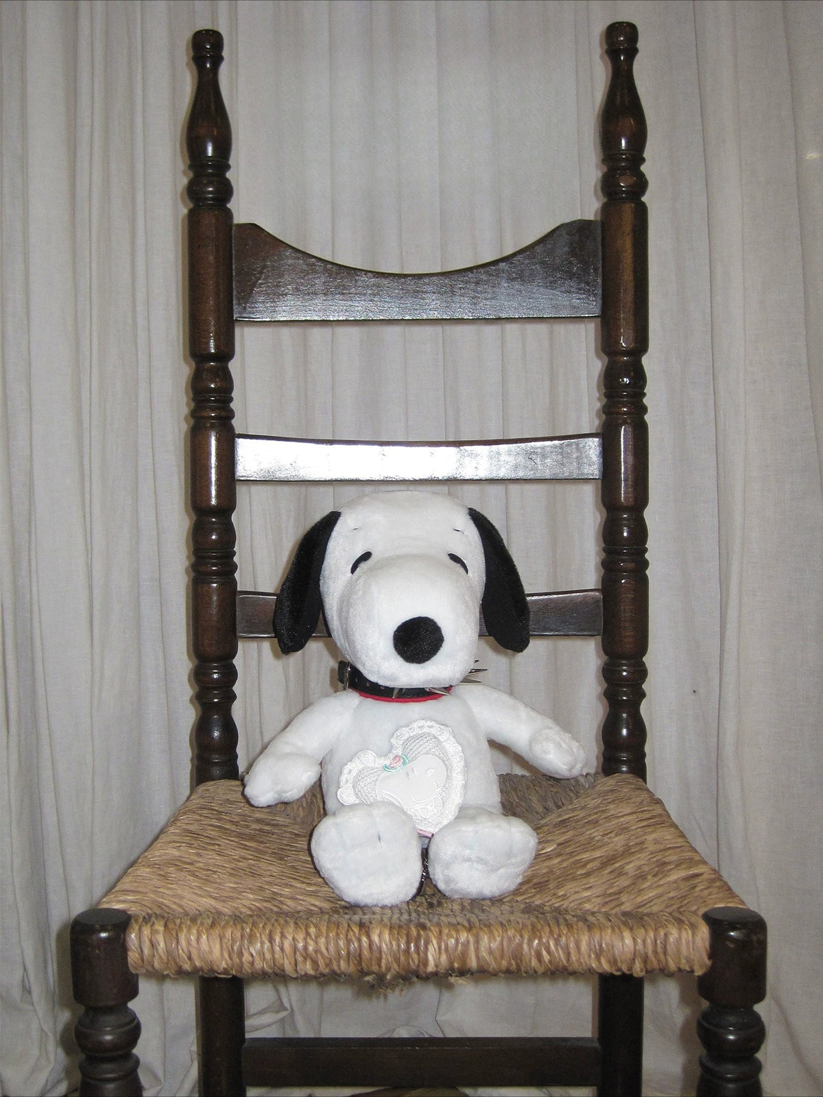Snoopy Heart Lace Padded Charm
