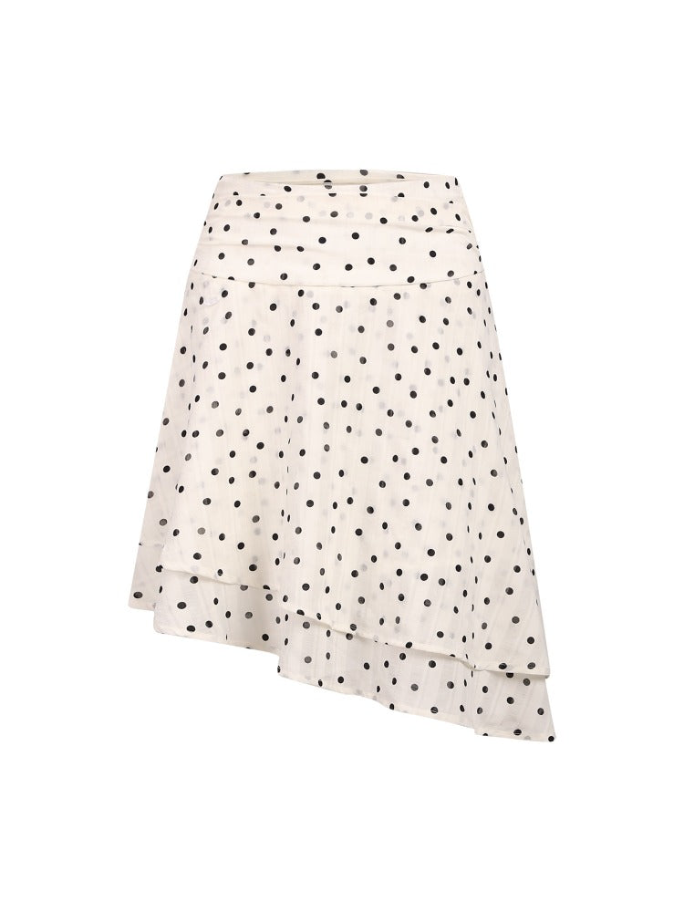 Polka Dot Midi Skirt