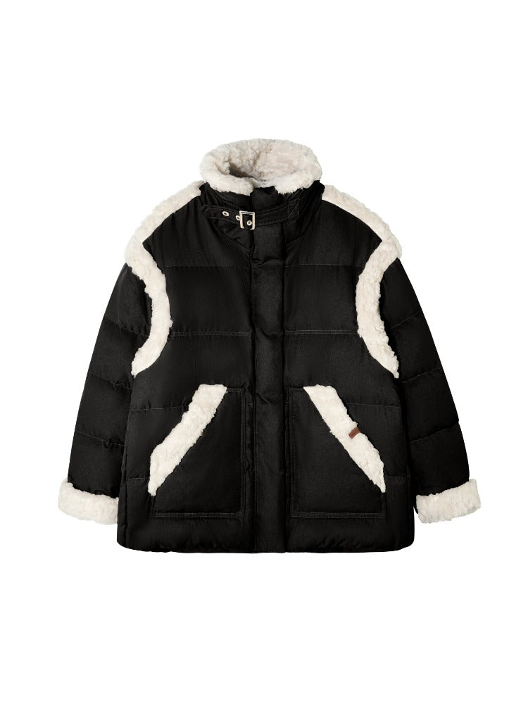Sherpa Panel Down Jacket