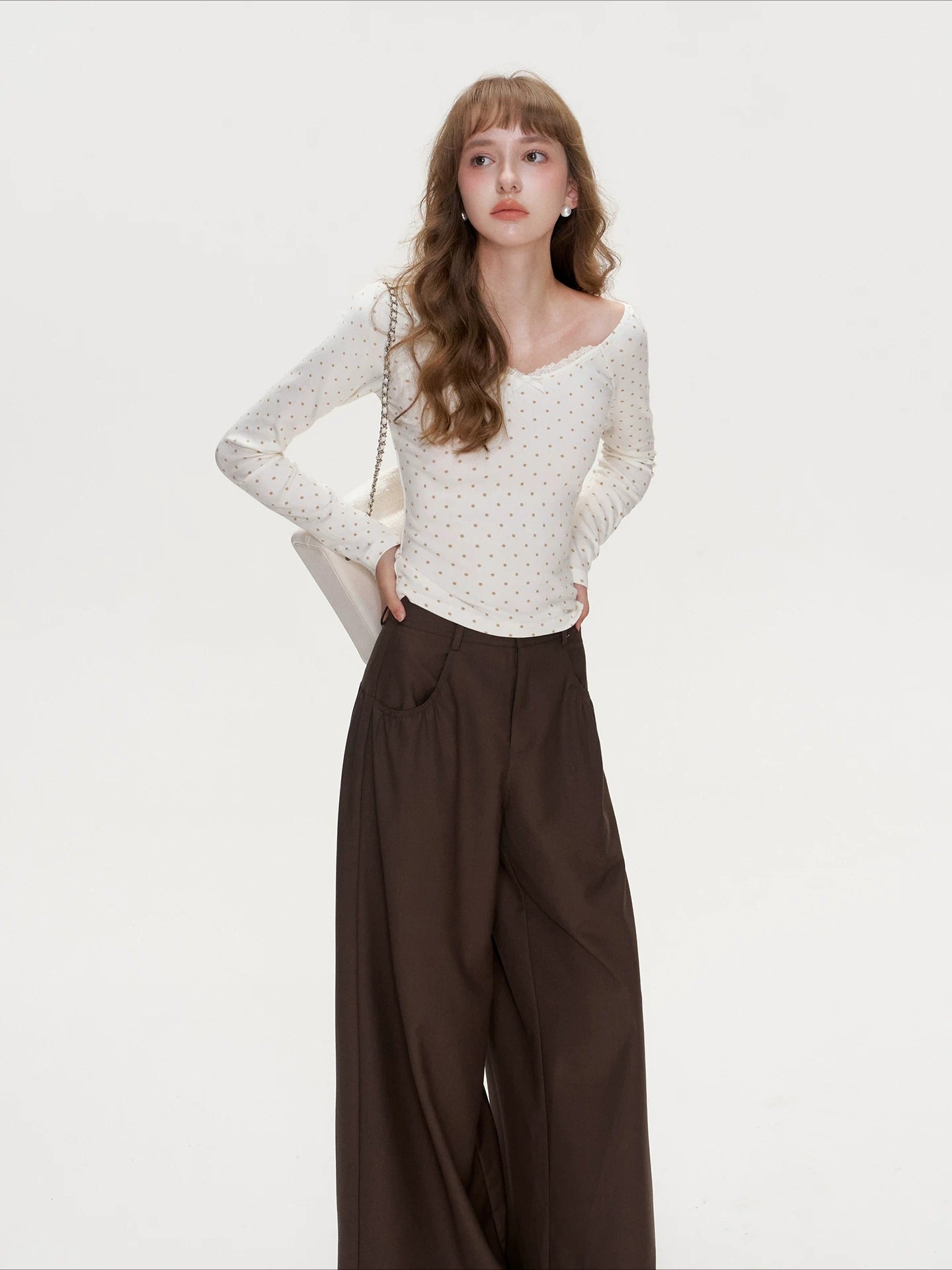 Polka Bow Top