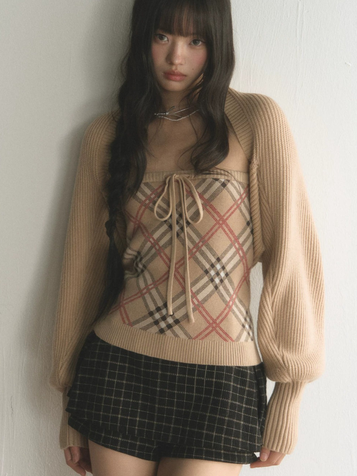Argyle Knit Layer Set