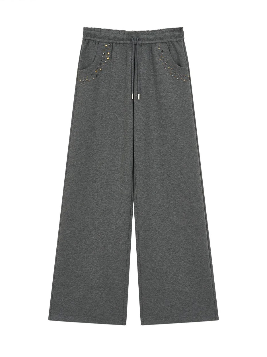 Rivet Straight Drawstring Pants