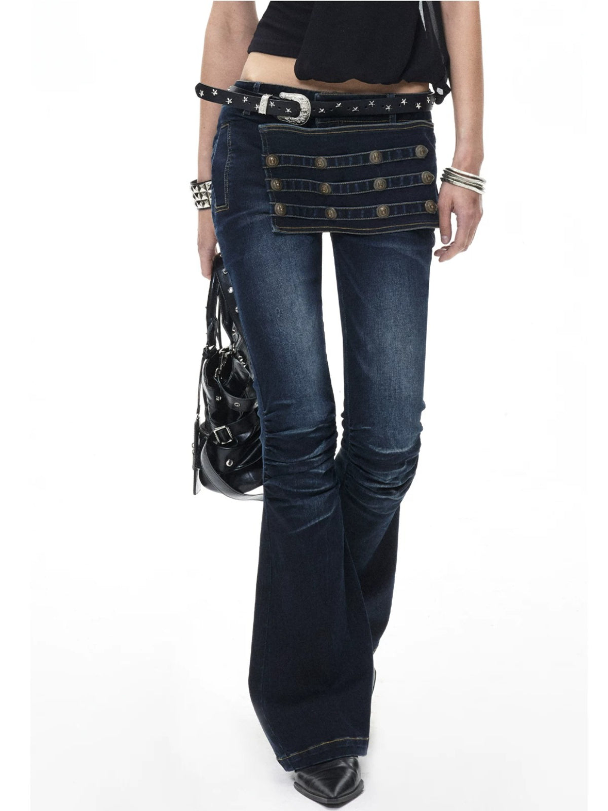 Low Rise Flare Jeans