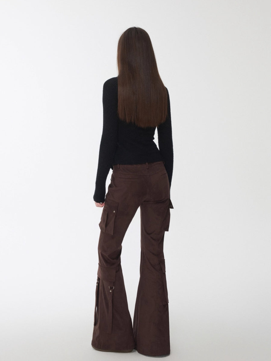 Fair Isle Turtleneck Raglan Sleeve Colorblock Knit Base Layer