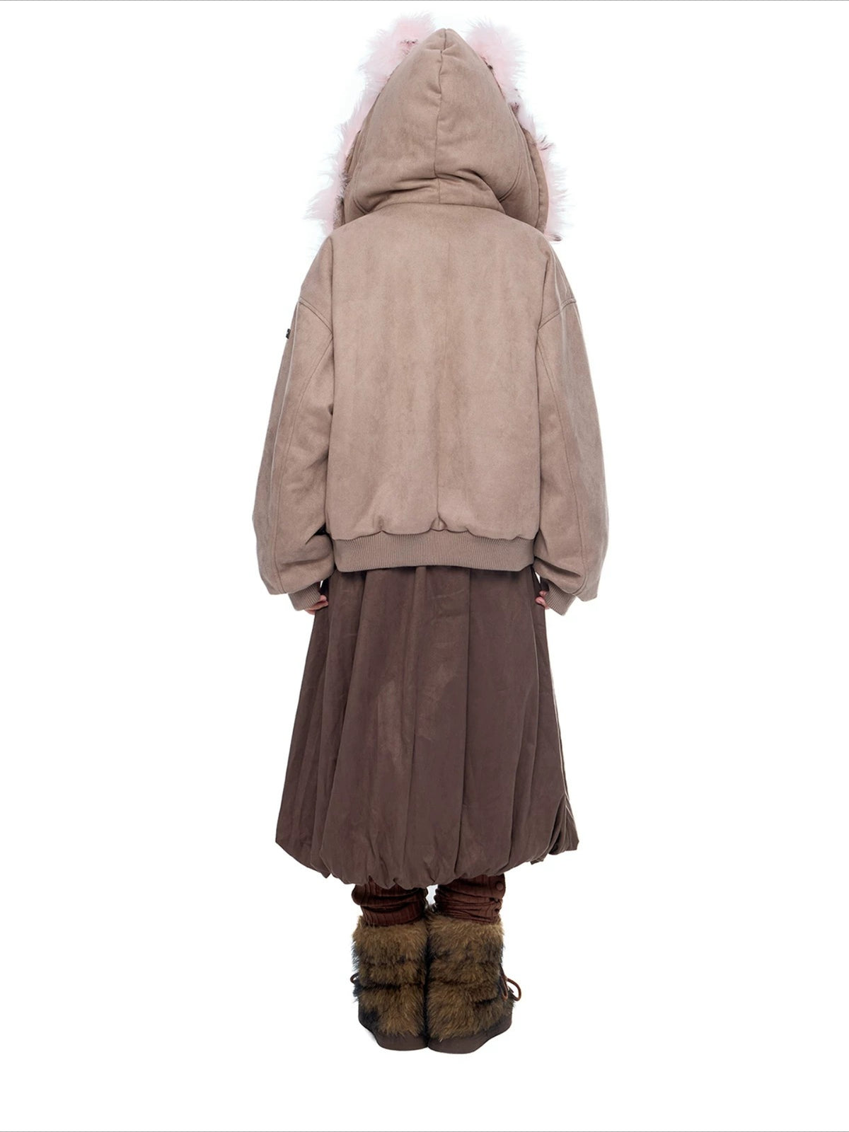 Faux Suede Cat Ear Jacket